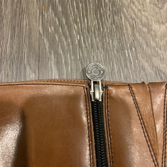 Franco Sarto Brown Black Riding Boots 7.5 Tall‎ - Picture 3 of 7